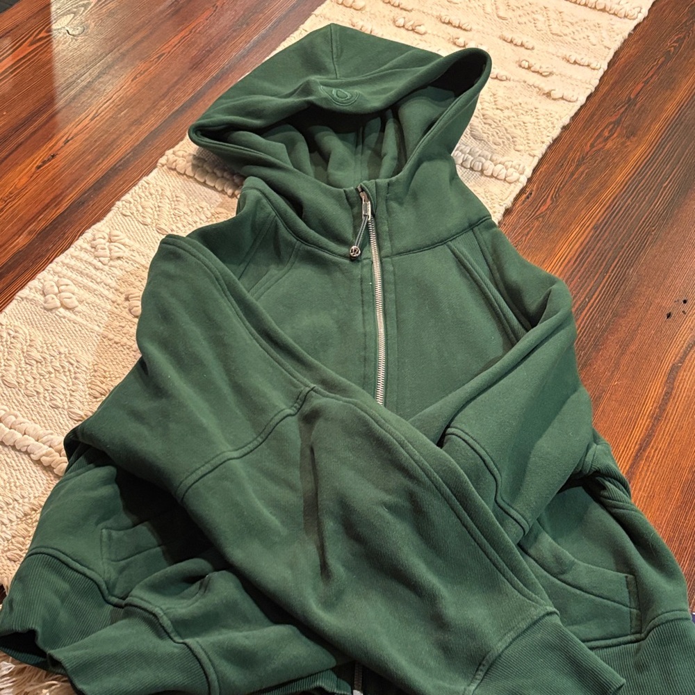 Lululemon Athletica Everglade Green Scuba Hoodie